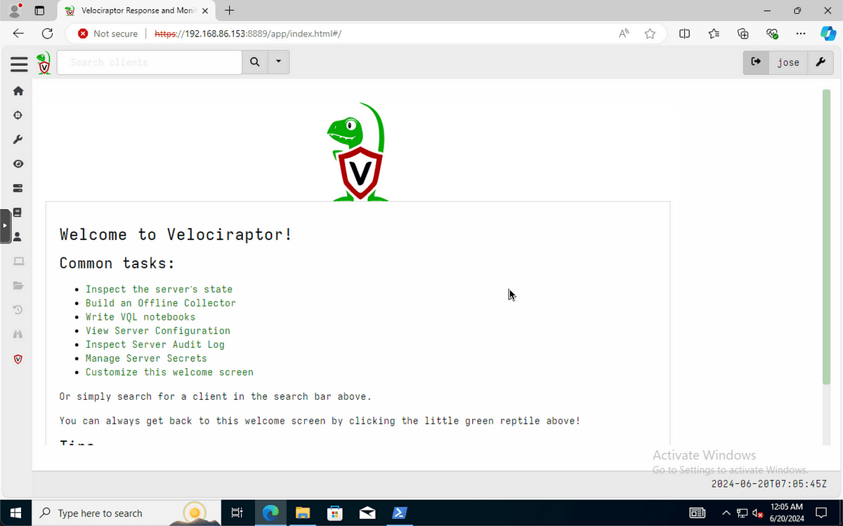 Setting Up Velociraptor